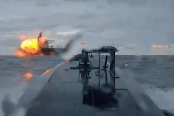 Ukraine strikes another tanker in Black Sea by...?