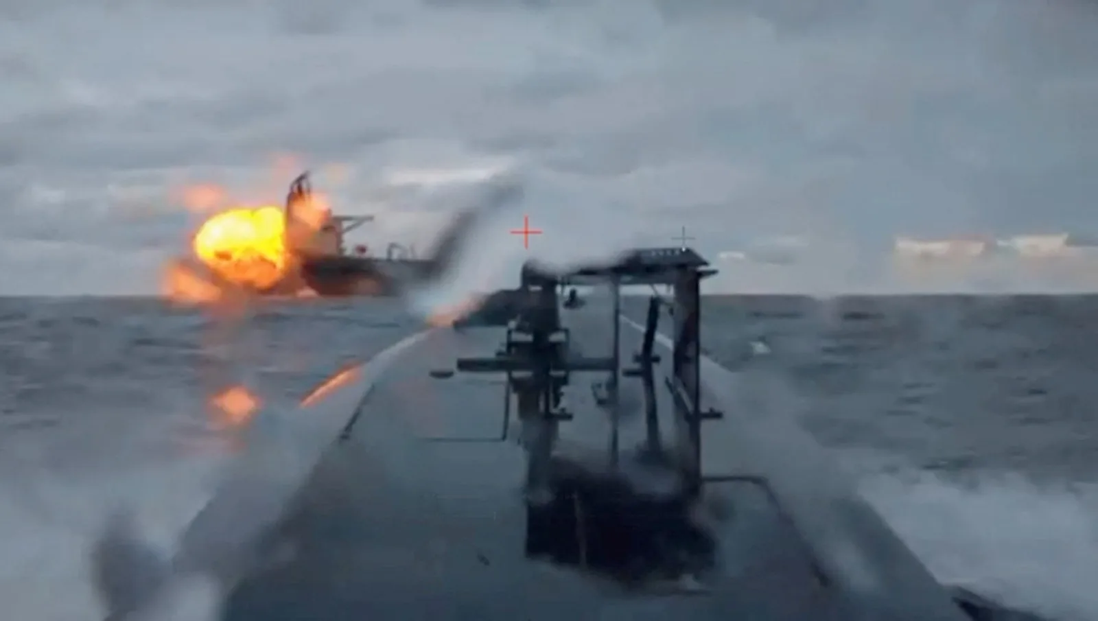 Ukraine strikes another tanker in Black Sea by...?